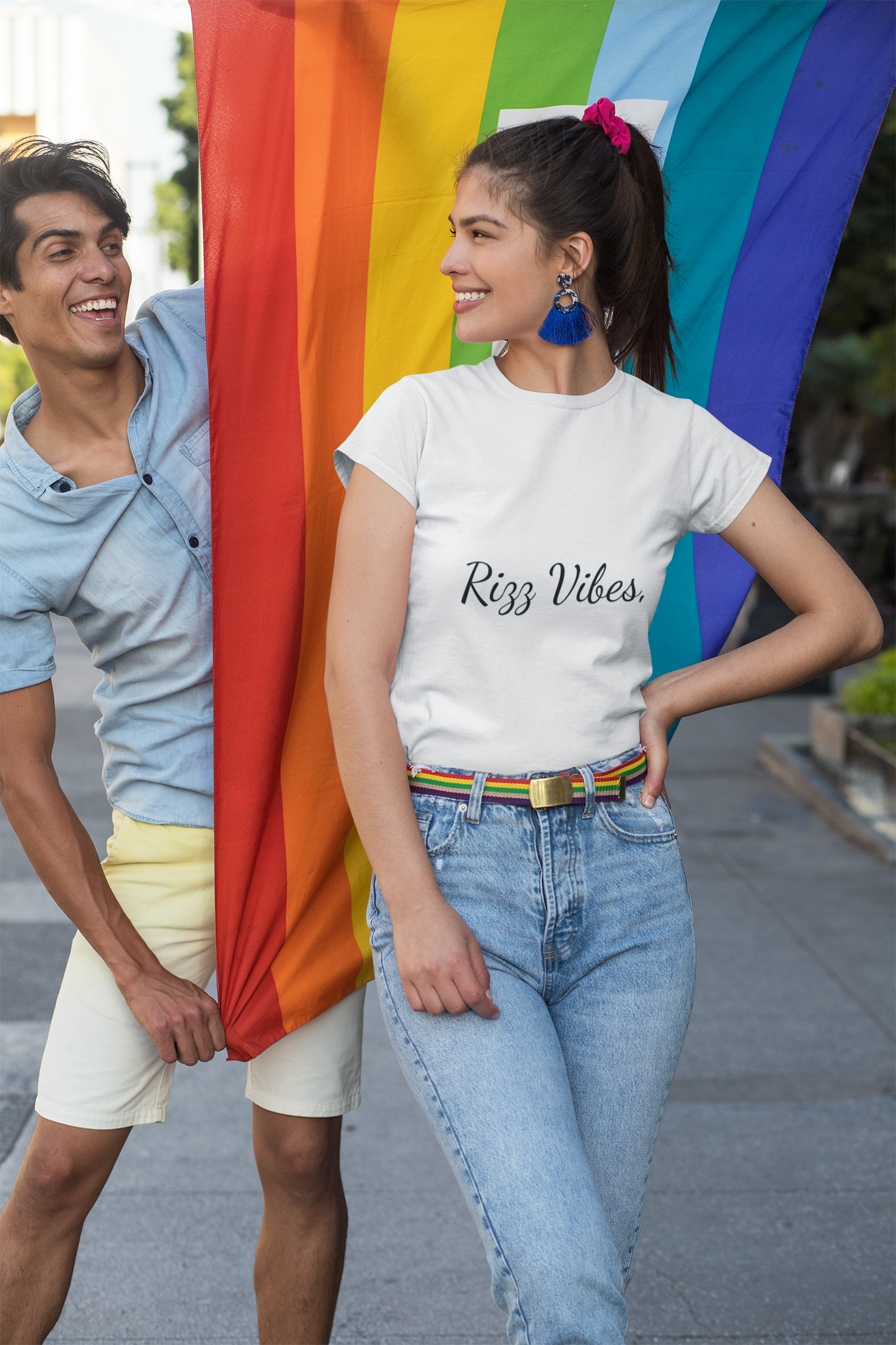 Gen Z Clothing: Rizz Vibes No Limits Heavy Cotton Tee - Casual Statement T-Shirt